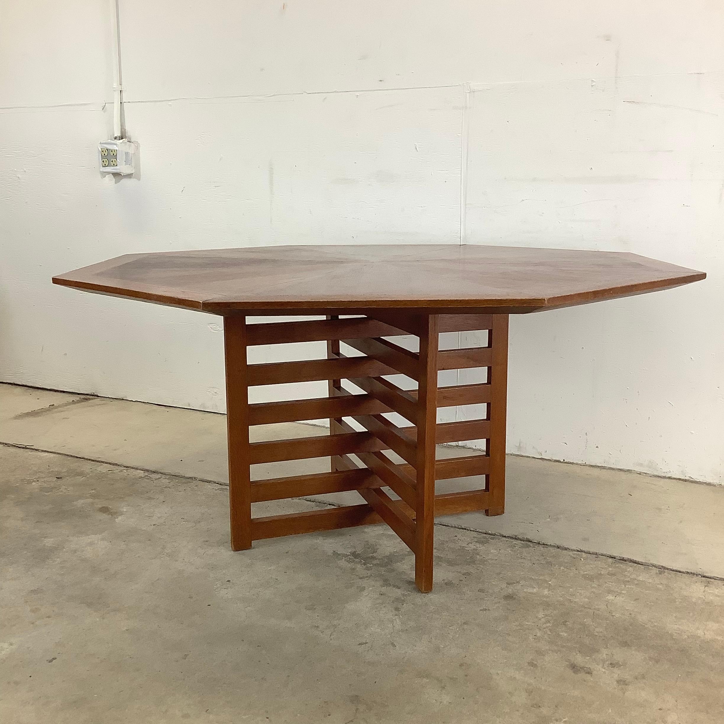 Midcentury Octagonal Game Table or Dining Table- Attributed to Harvey Probber In Good Condition In Trenton, NJ
