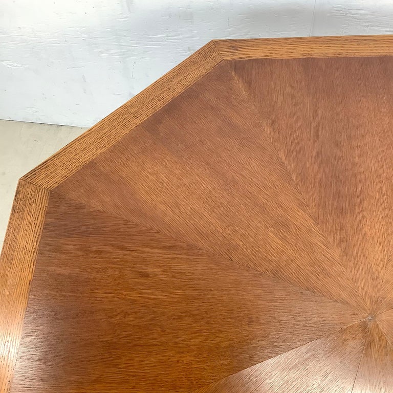 Midcentury Octagonal Game Table or Dining Table Attributed to Harvey