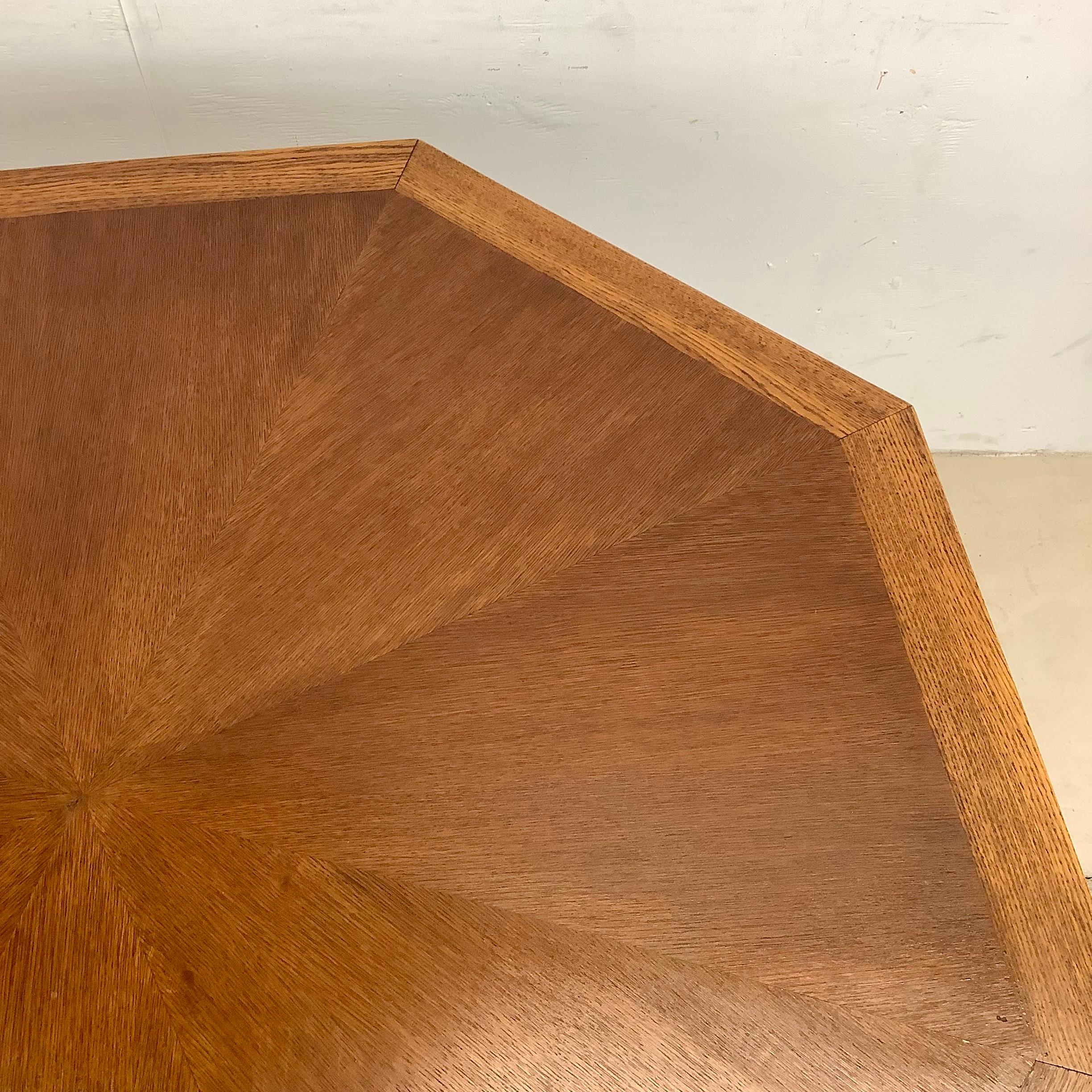Wood Midcentury Octagonal Game Table or Dining Table- Attributed to Harvey Probber