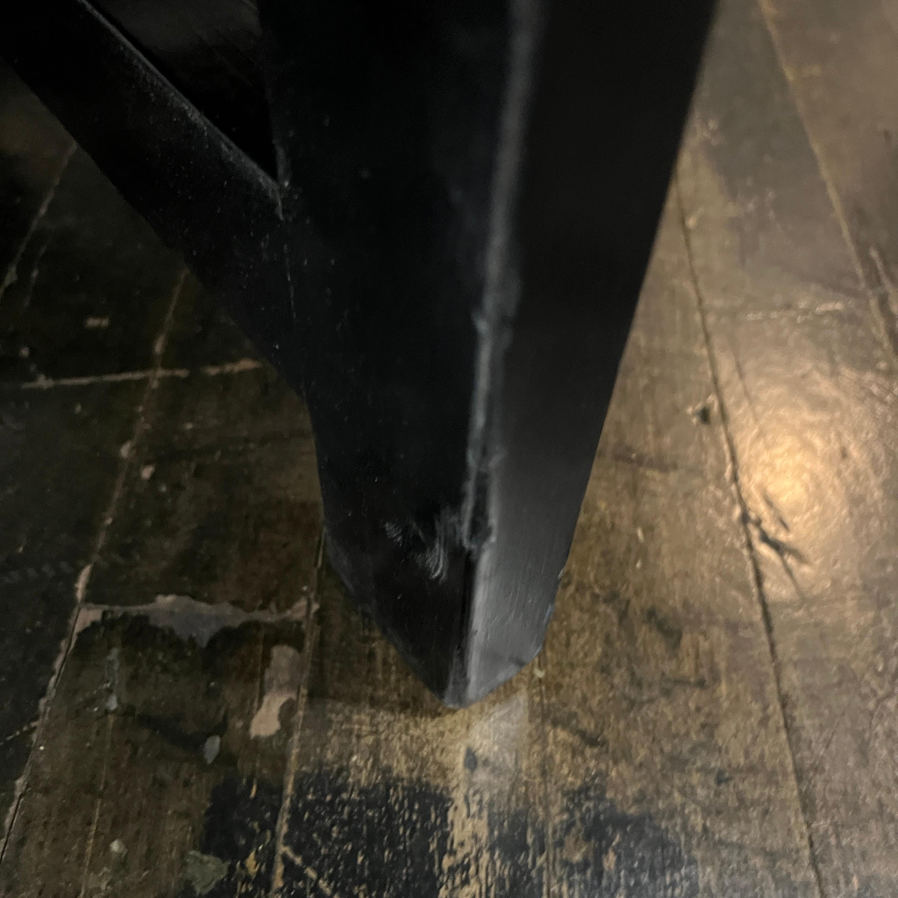 Mid-Century Octagonal Harvey Probber Travertine and Ebonized Wood Table For Sale 6