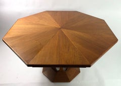 Mid Century Octagonal Inlay Dining Table by Foster, McDavid