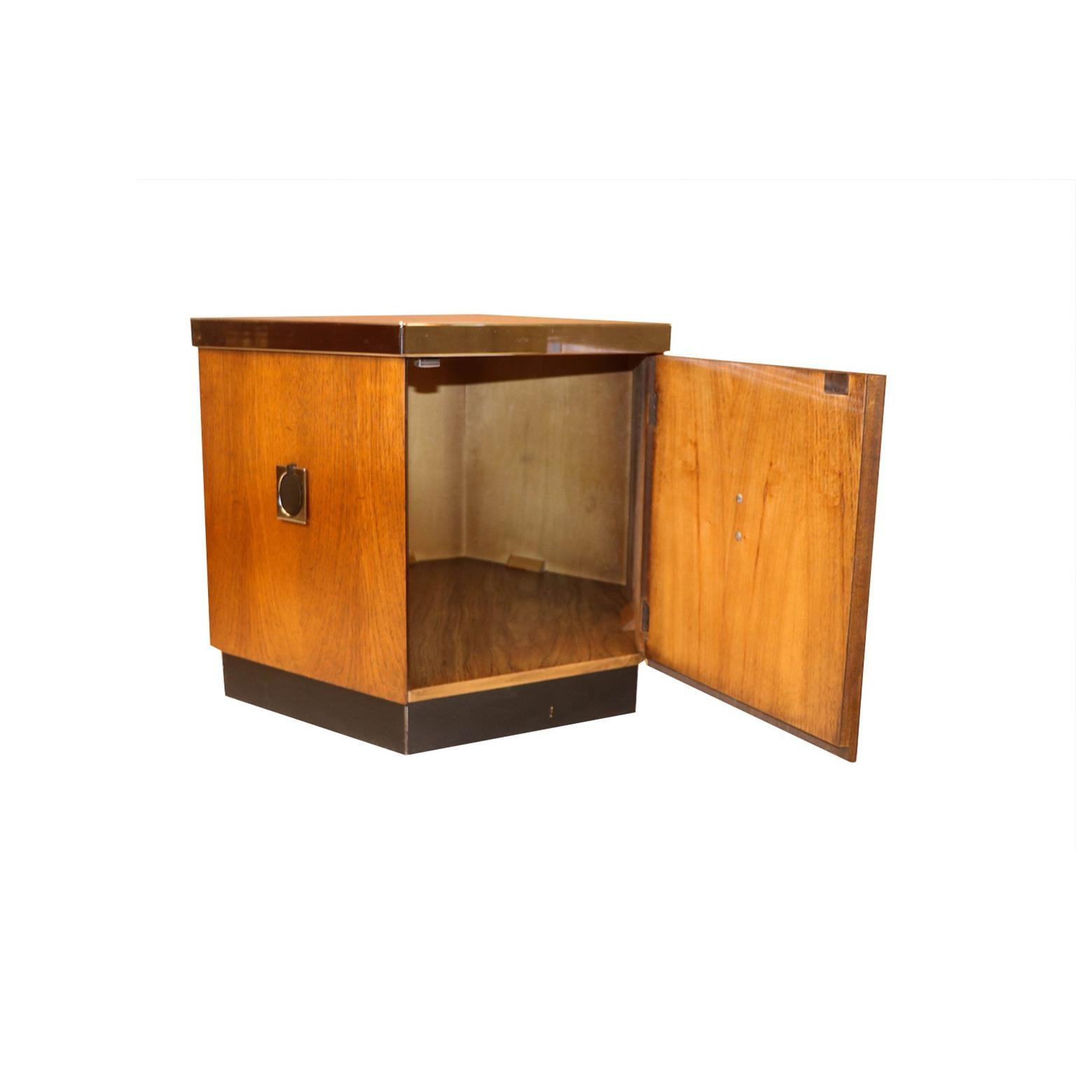 American Midcentury Octagonal Side Table For Sale