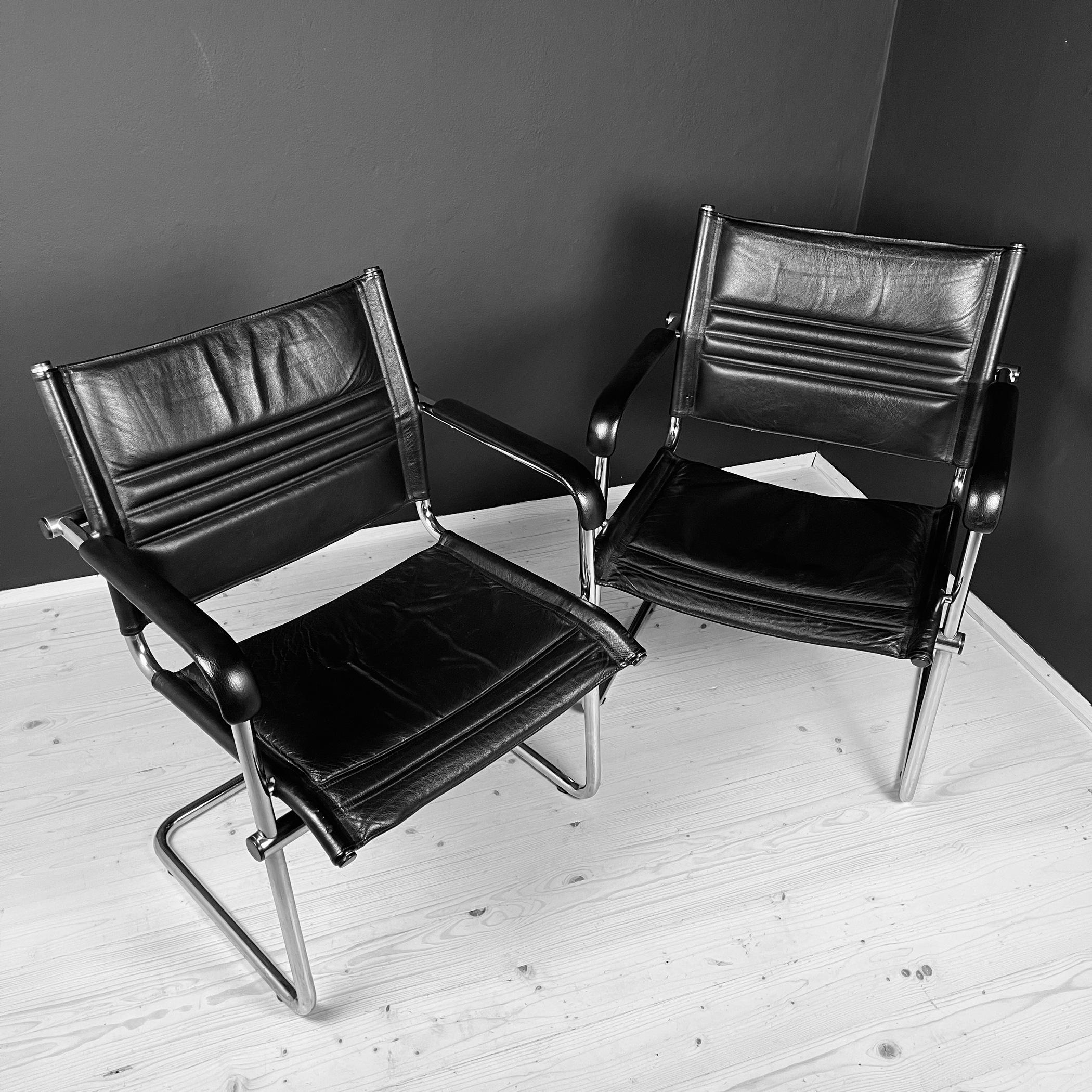 Mid-century Office Chairs by Stol Kamnik Bauhause Style 1980s Set of 2  For Sale 3