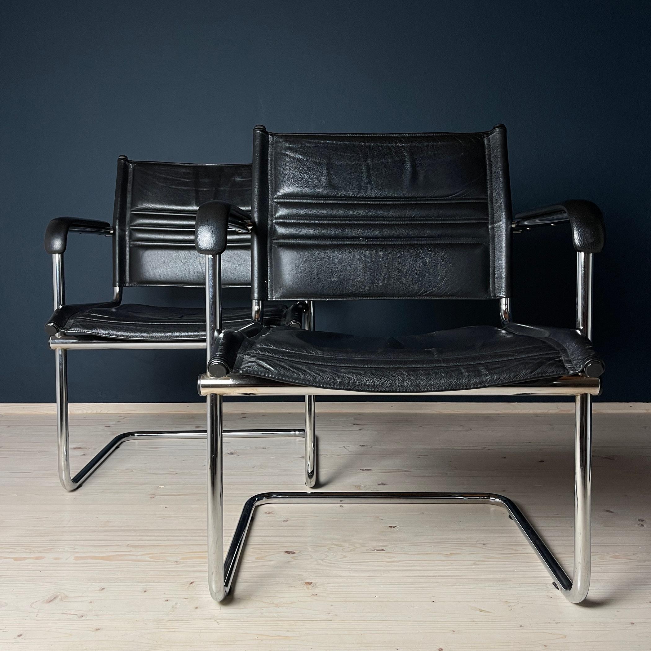 Chaises de bureau Mid-century by Stol Kamnik Bauhause Style 1980s Set of 2  en vente 1
