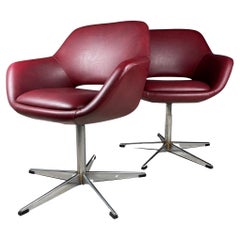 Chaises de bureau de bureau du milieu du siècle Stol Kamnik Yugoslavia 1980, lot de 2