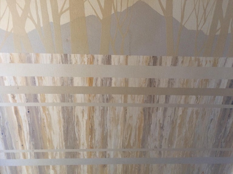American Midcentury Oil On Canvas Painting By Gregory Wells For