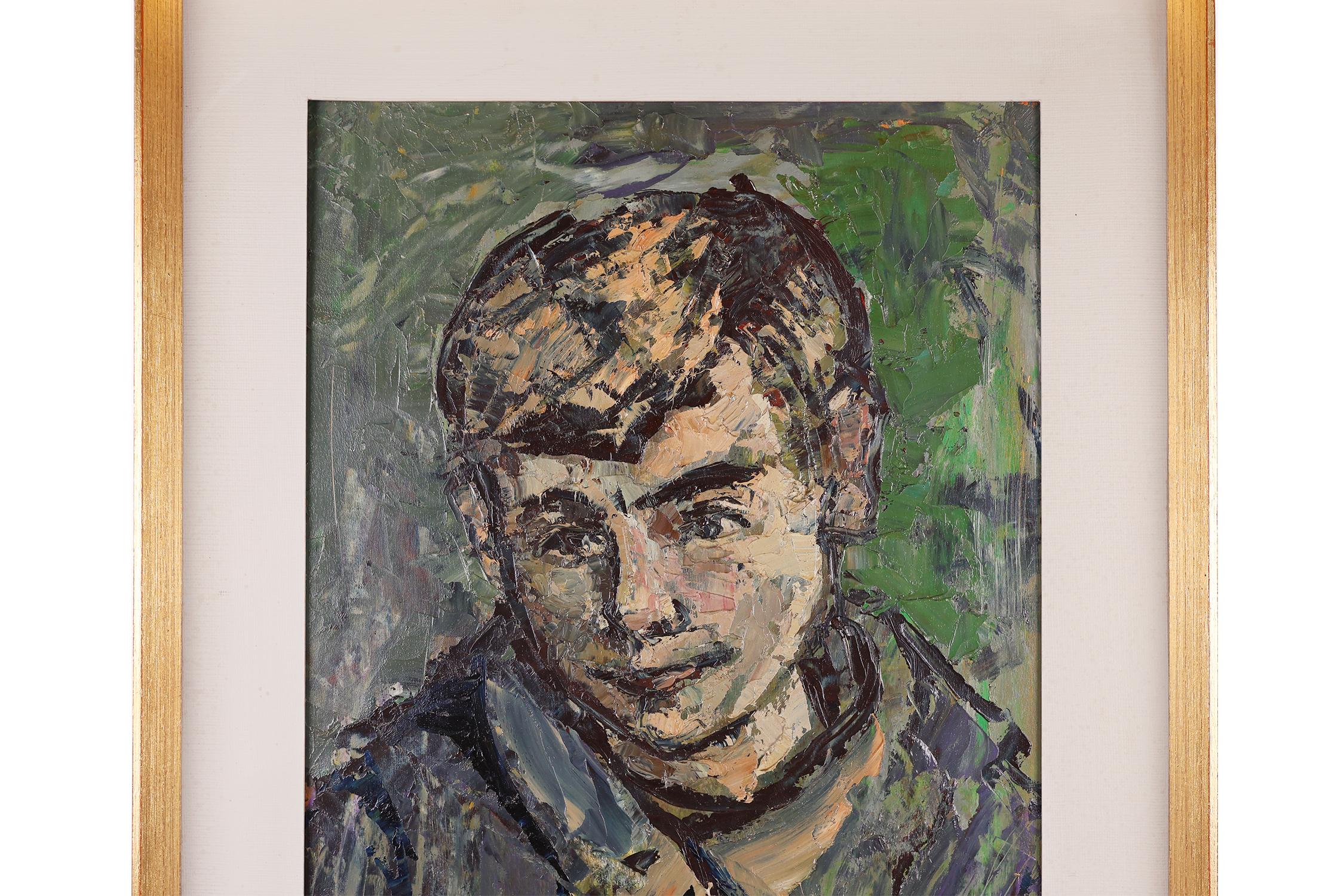 Óleo de mediados de siglo de un niño firmado por el artista belga Jan Vandekerckh Belga en venta