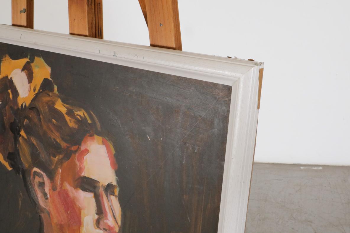 Mid-Century Oil Painting of a Woman by David Park, Framed In Good Condition For Sale In Los Angeles, CA