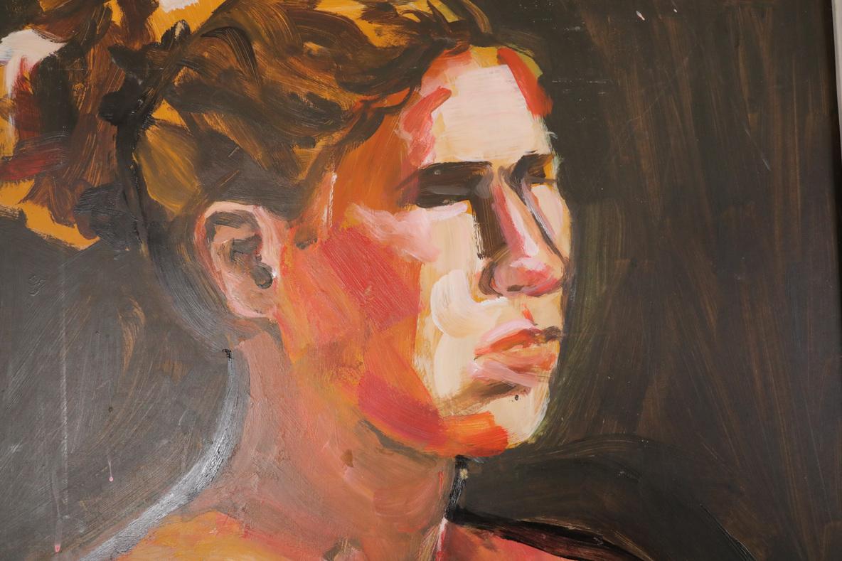 Mid-Century Oil Painting of a Woman by David Park, Framed For Sale 1