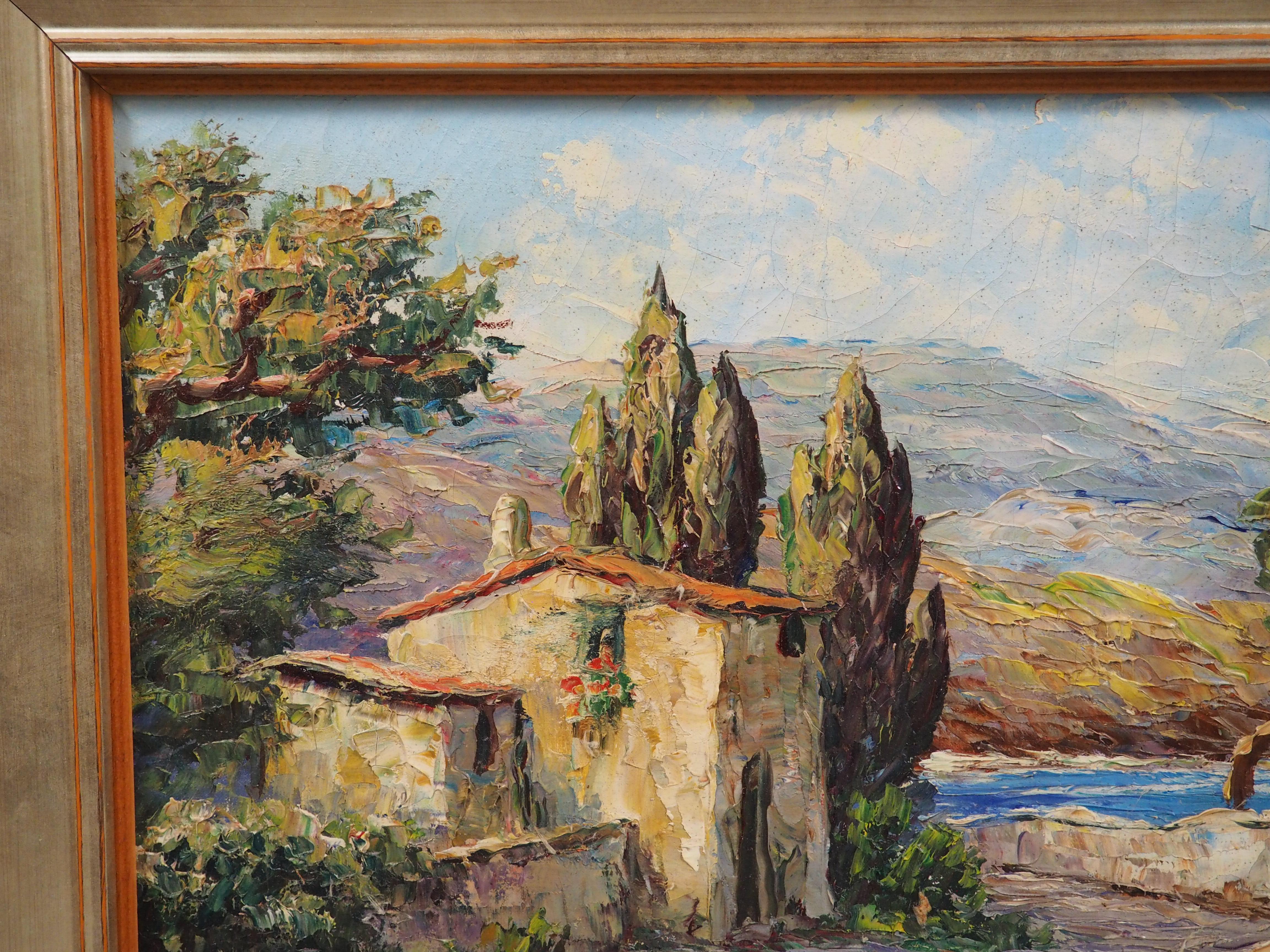 Ölgemälde von L'Esterel an der Côte d'Azur aus der Mitte des Jahrhunderts, P. Lemoine im Angebot 5