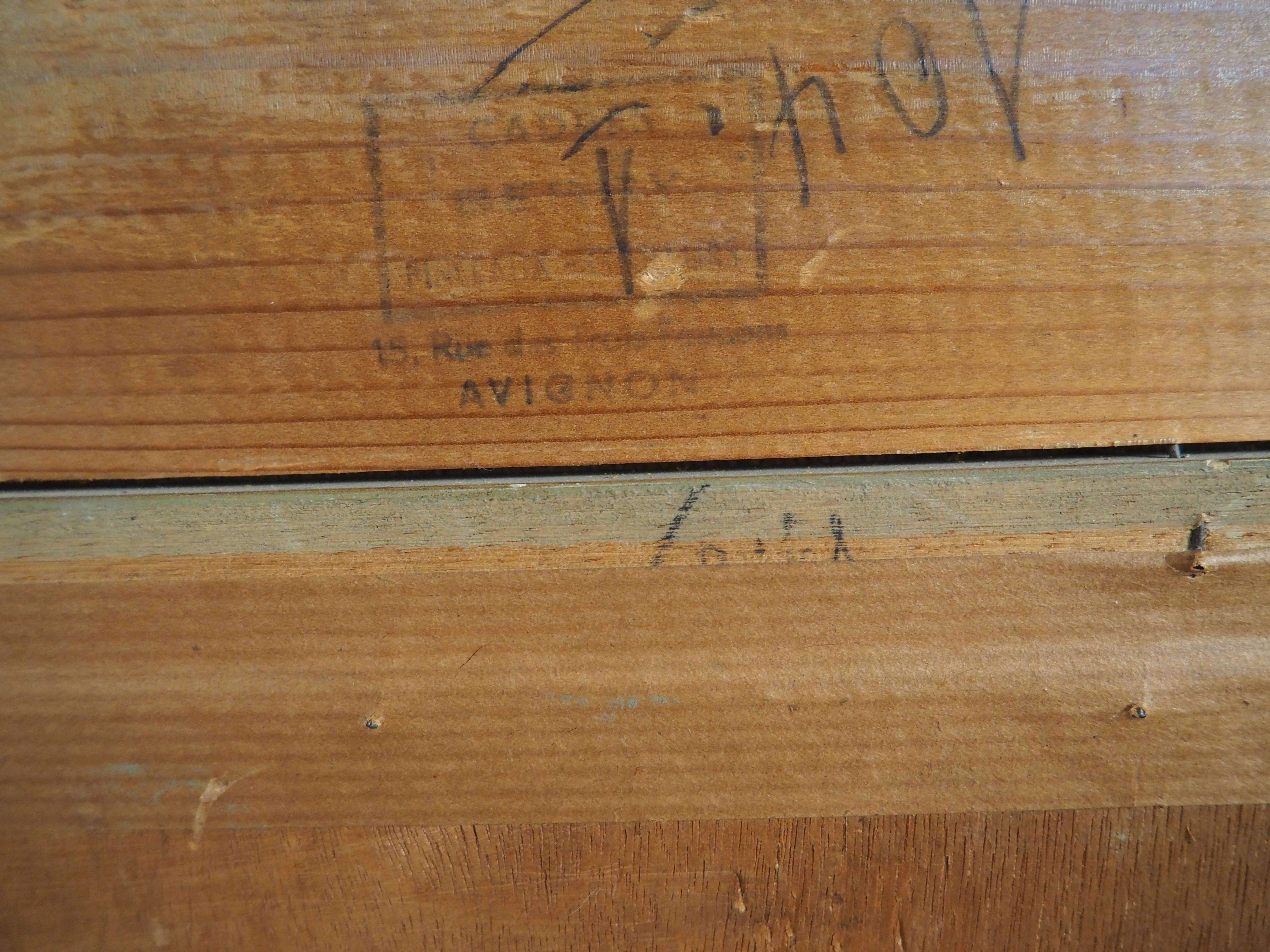 Weitere Informationen folgen in Kürze...

Ein wunderschönes Gemälde einer Küstenlandschaft an der Côte d'Azur von Pierre Lemoine (geb. 1920).  Das Ölgemälde zeigt ein Schloss vor dem L'Esterel, einem Gebirgsmassiv an der Mittelmeerküste im Südosten