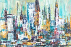 Mid Century Oil Painting, Signed M. Dick