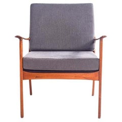 Fauteuil Ole Wanscher modèle PJ 112 en teck du milieu du siècle dernier