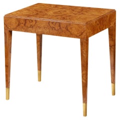 Mid Century Olive Esche Wurzelholz Beistelltisch
