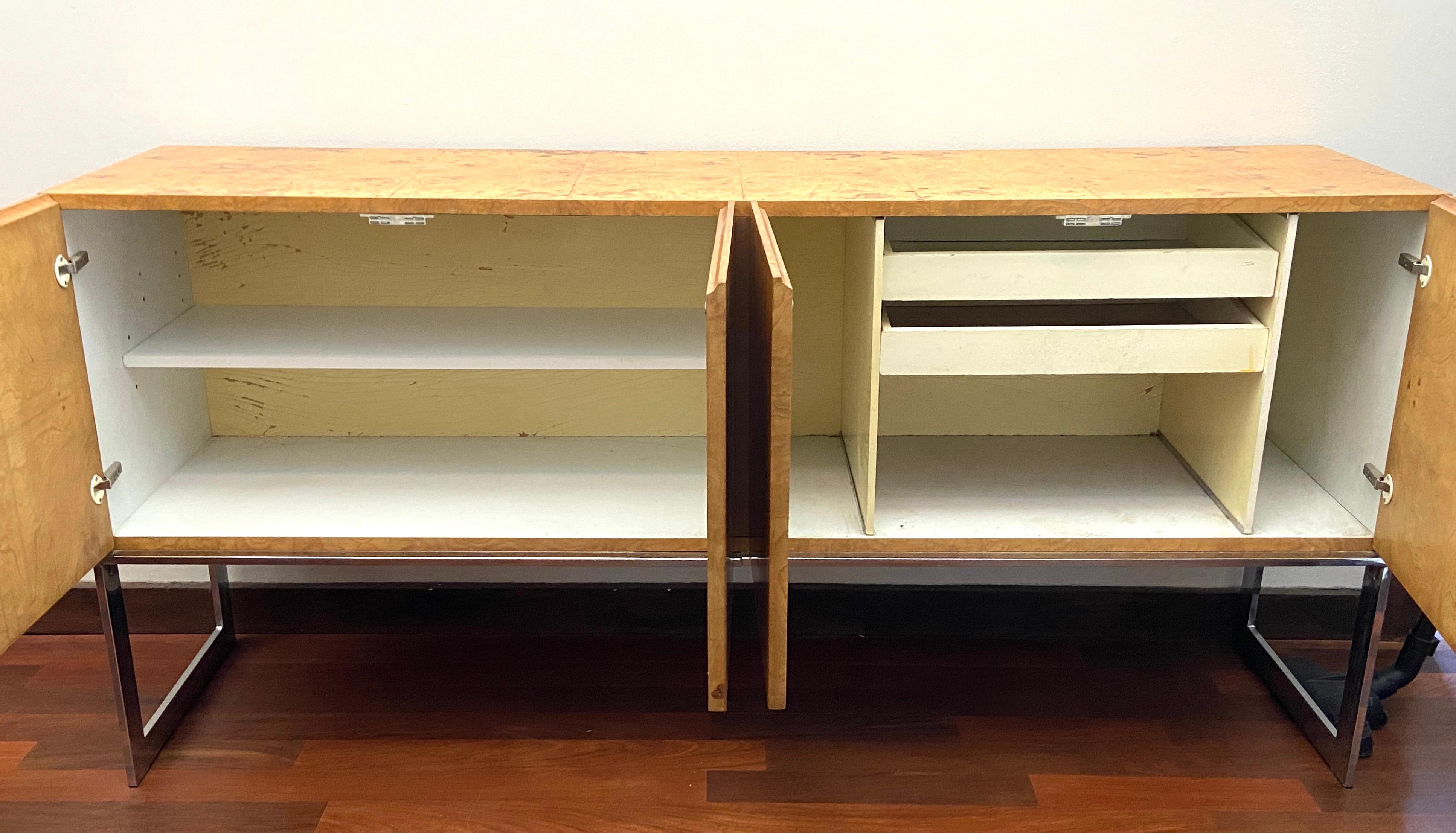 Mid century Olive burl credenza by Milo Baughman for Thayer Coggin in vendita 2