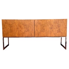 Mid century Olive burl credenza by Milo Baughman for Thayer Coggin