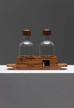 Mid Century olive oil and vinegar set designed and produced by Artek in the 1960