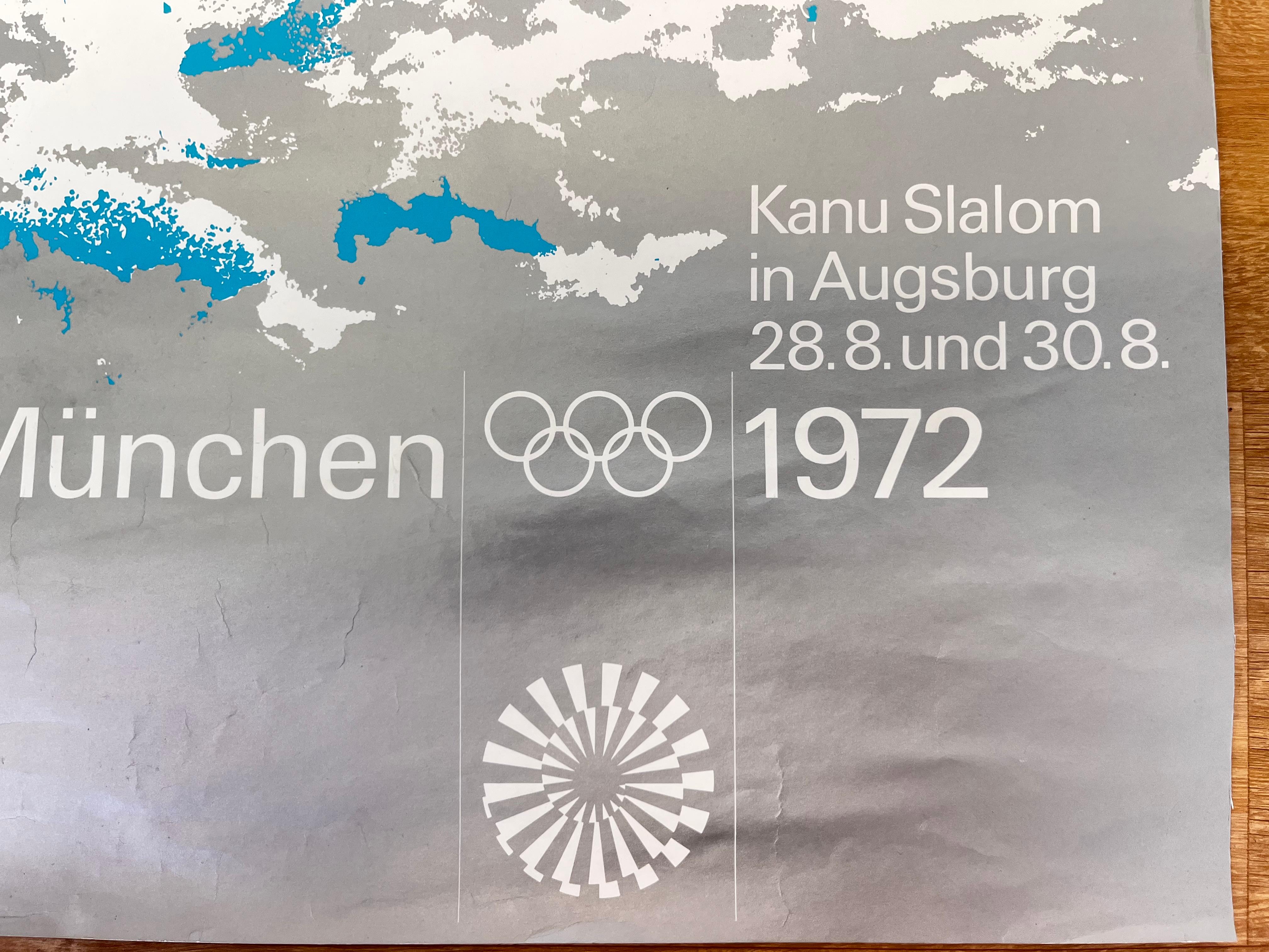 Juegos Olímpicos de mediados de siglo Munich 1972 Cartel original Alemán en venta