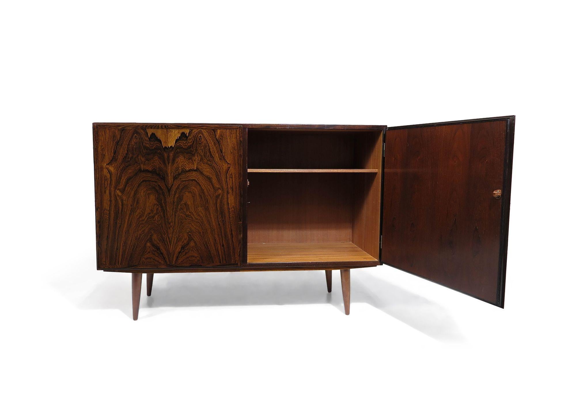 Oiled Mid-century Omann Jun Danish Rosewood Cabinet For Sale