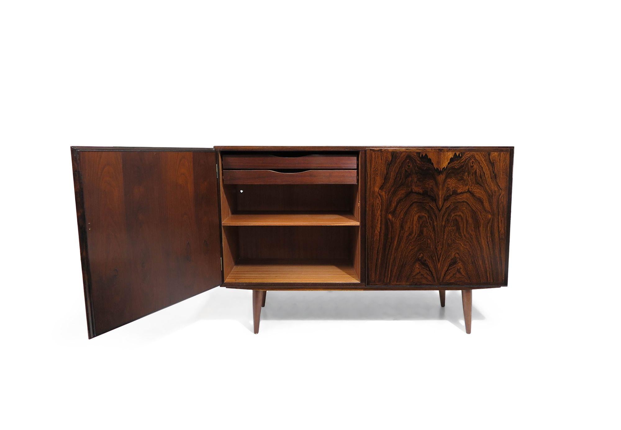 20th Century Mid-century Omann Jun Danish Rosewood Cabinet For Sale