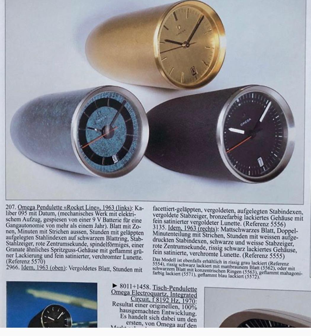 Omega Mid Century Electro-Mechanical 'Rocketline' Desk Clock  7