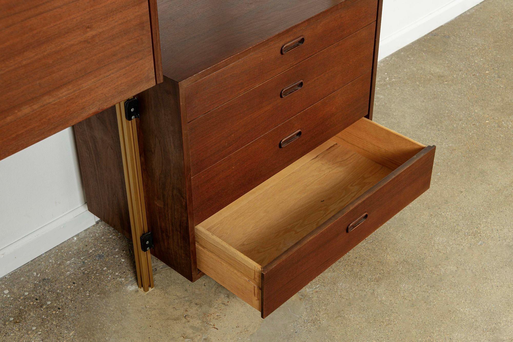 Scaffalatura e libreria modulare Omni Wood di George Nelson, metà secolo. in vendita 6