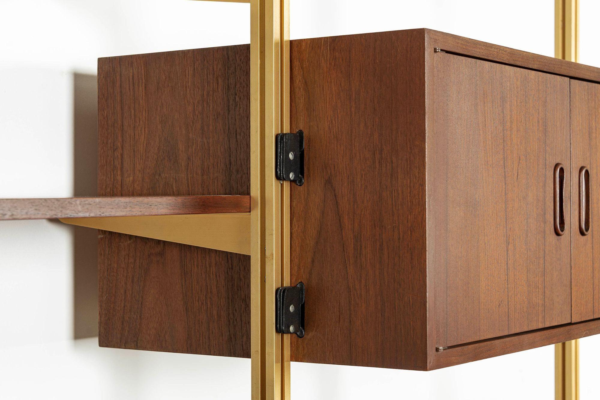 Scaffalatura e libreria modulare Omni Wood di George Nelson, metà secolo. in vendita 7