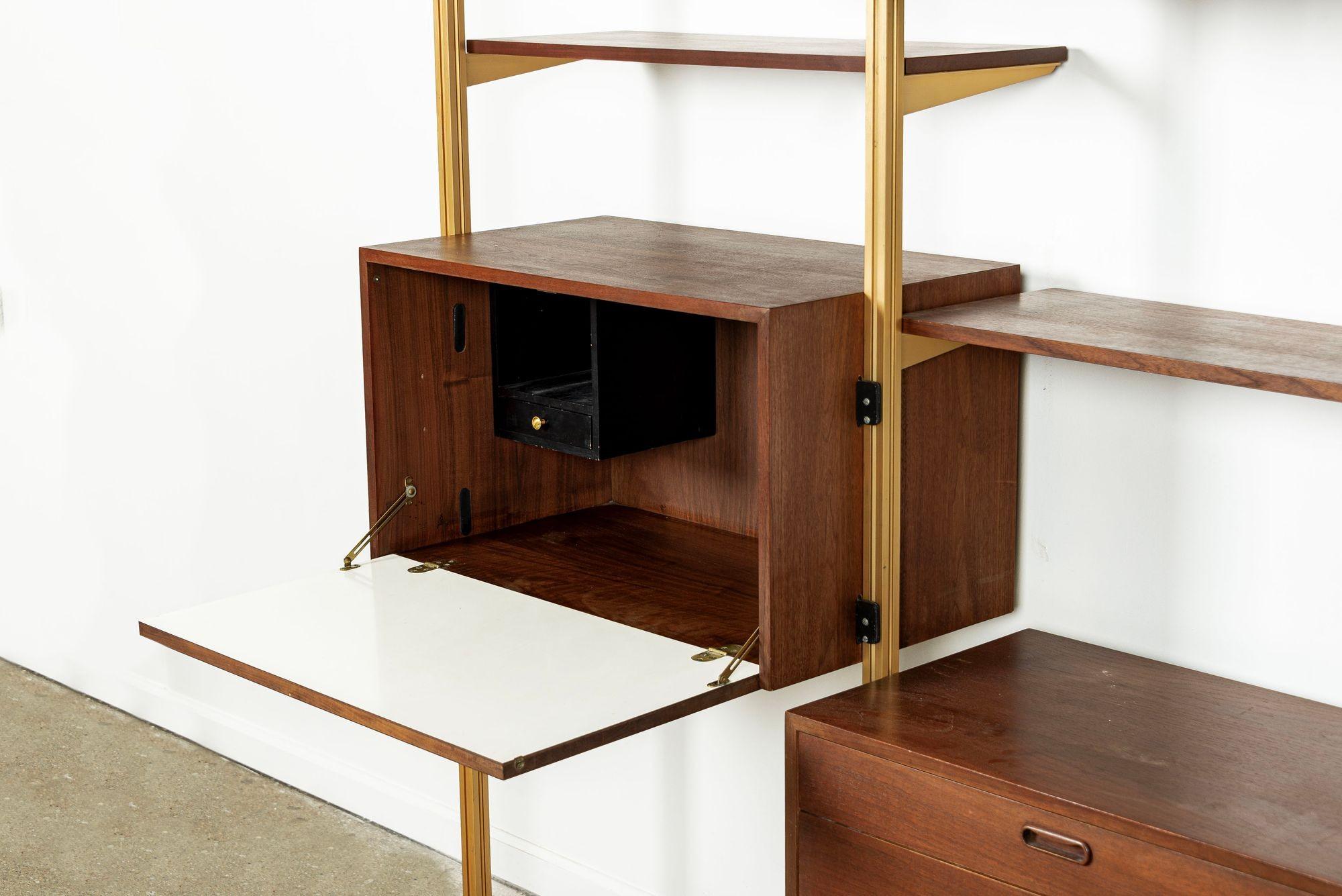 Scaffalatura e libreria modulare Omni Wood di George Nelson, metà secolo. in vendita 2