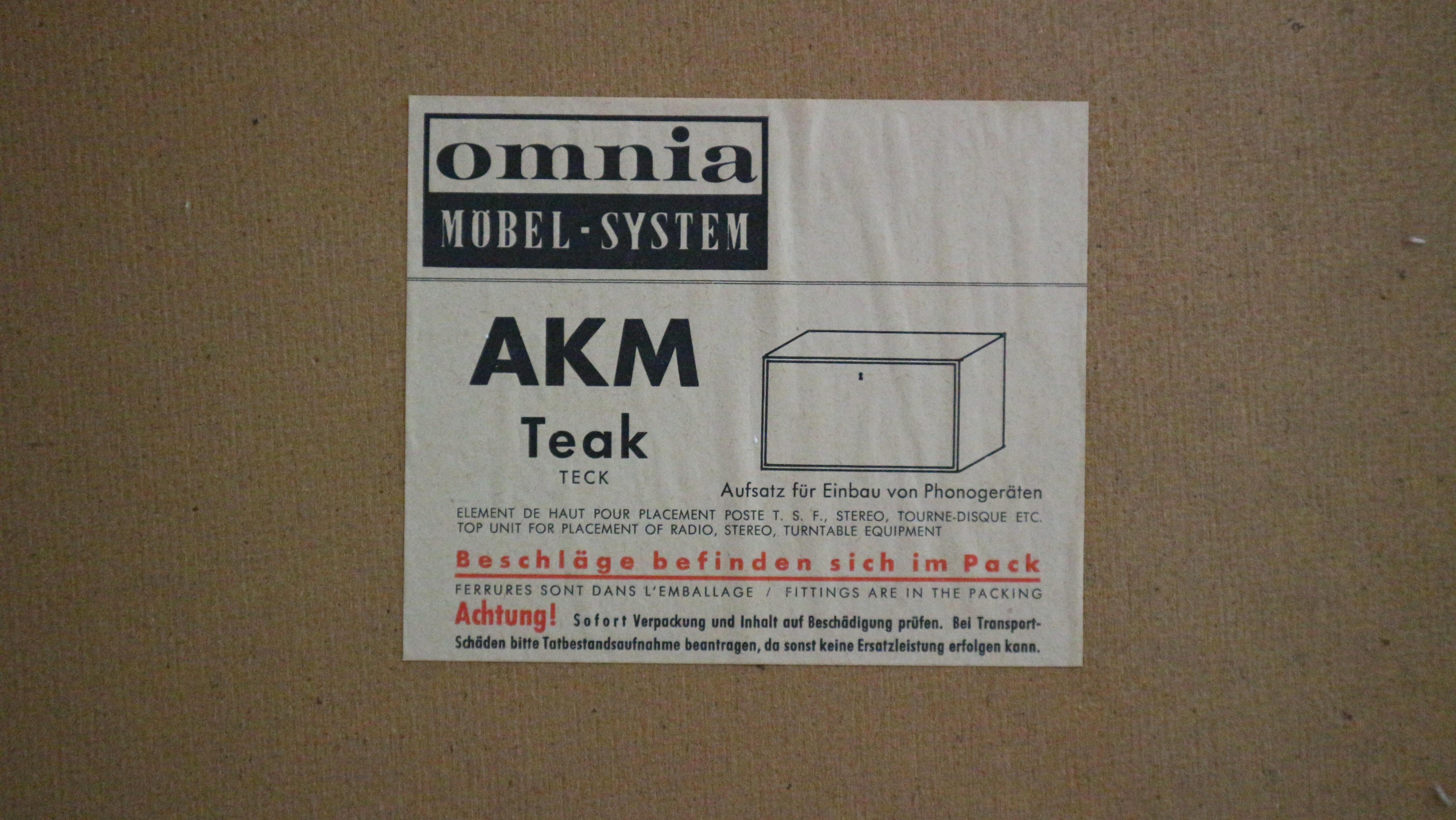 Mid Century Omnia Teak Corner Wall Unit by Ernst Dieter Hilker, 1960s 12