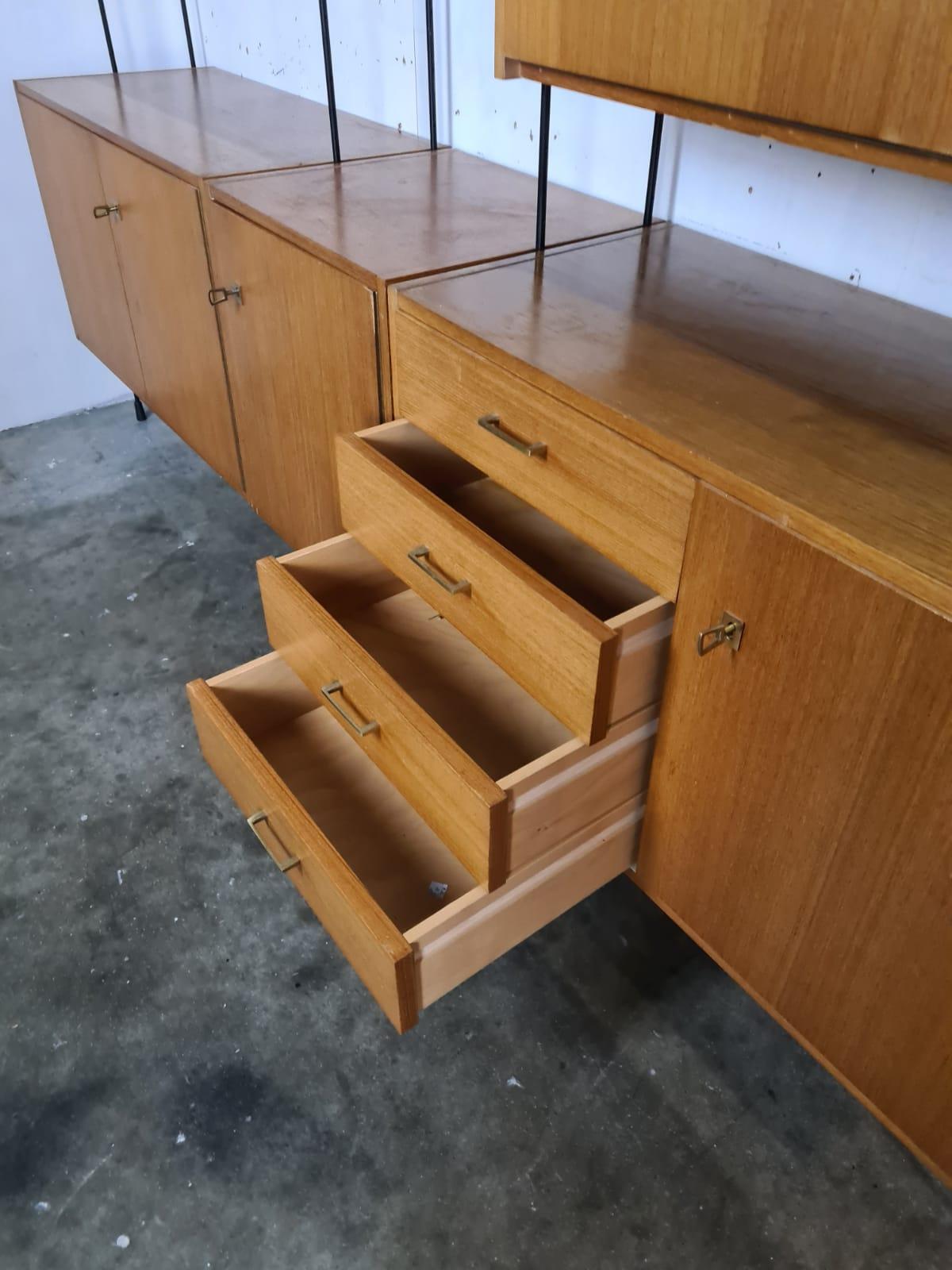 Omnia Wandschrank von Ernst Dieter Hilker, 1960er Jahre (Skandinavische Moderne)