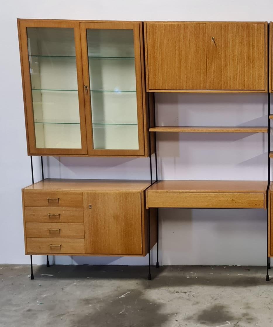 German Mid Century Omnia Wall Unit by Ernst Dieter Hilker, 1960s