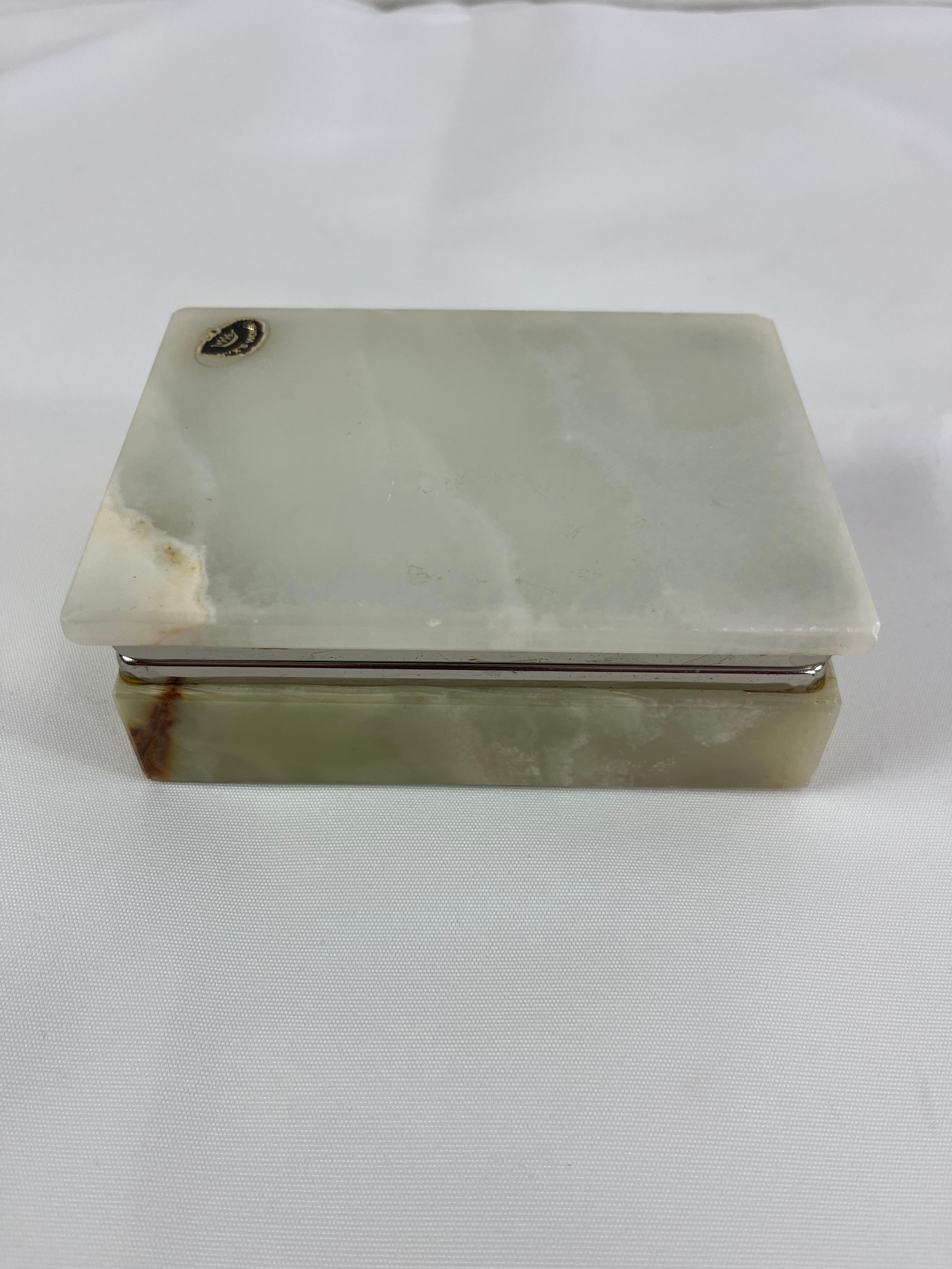 Scatola in onice di metà secolo, Made in Italy, anni '50 in vendita 2