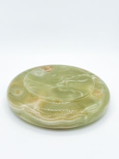 Mid-Century Onyx Catchall Ashtray, 1970s  Green Brown