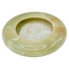 Mid-Century Onyx Catchall Ashtray, 1970s  Green Brown