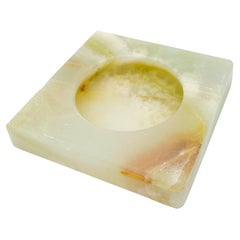 Mid-Century Onyx Catchall Ashtray or Vide Poche Square, 1970s