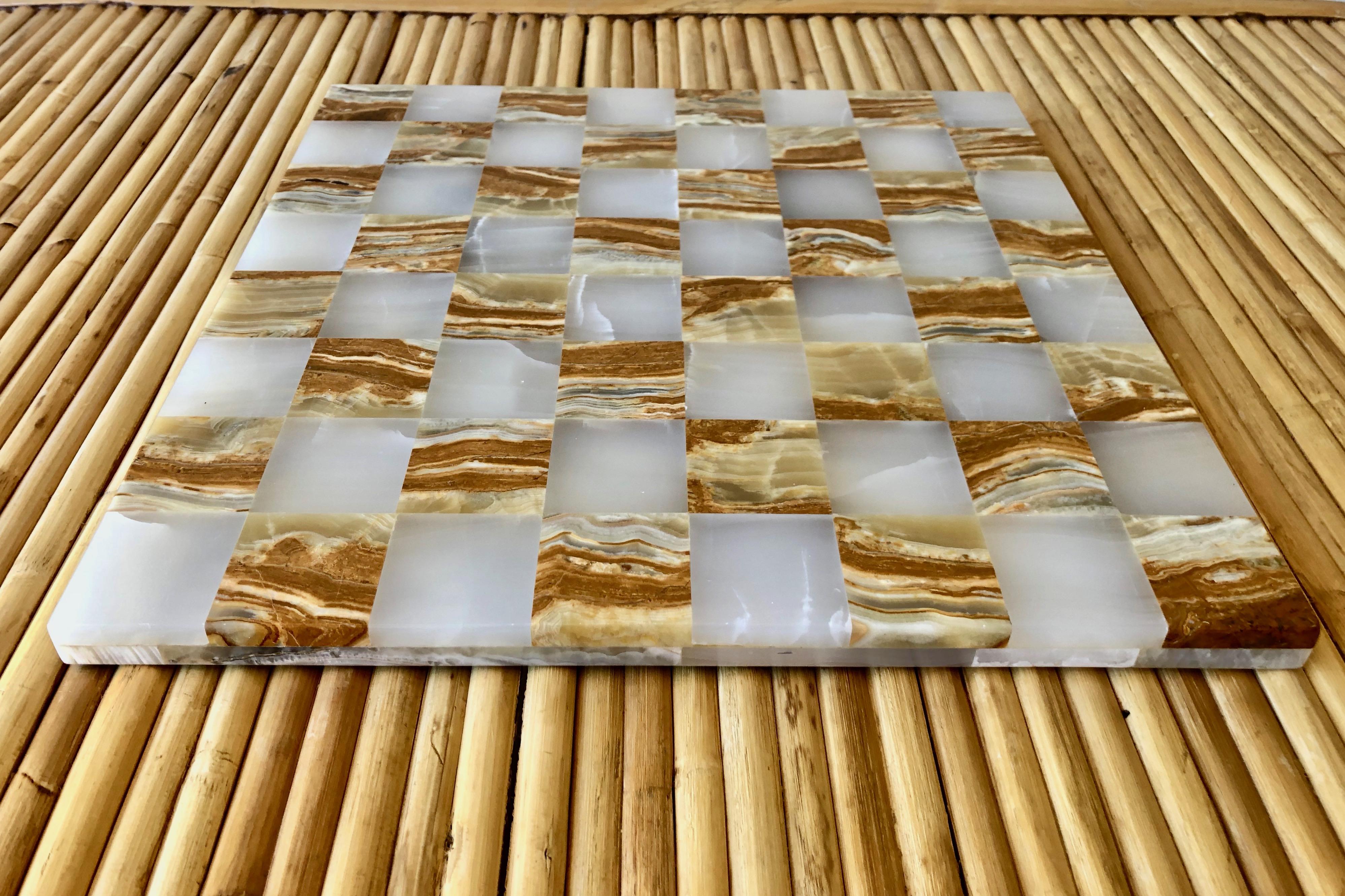 Midcentury Onyx Chess Set 6
