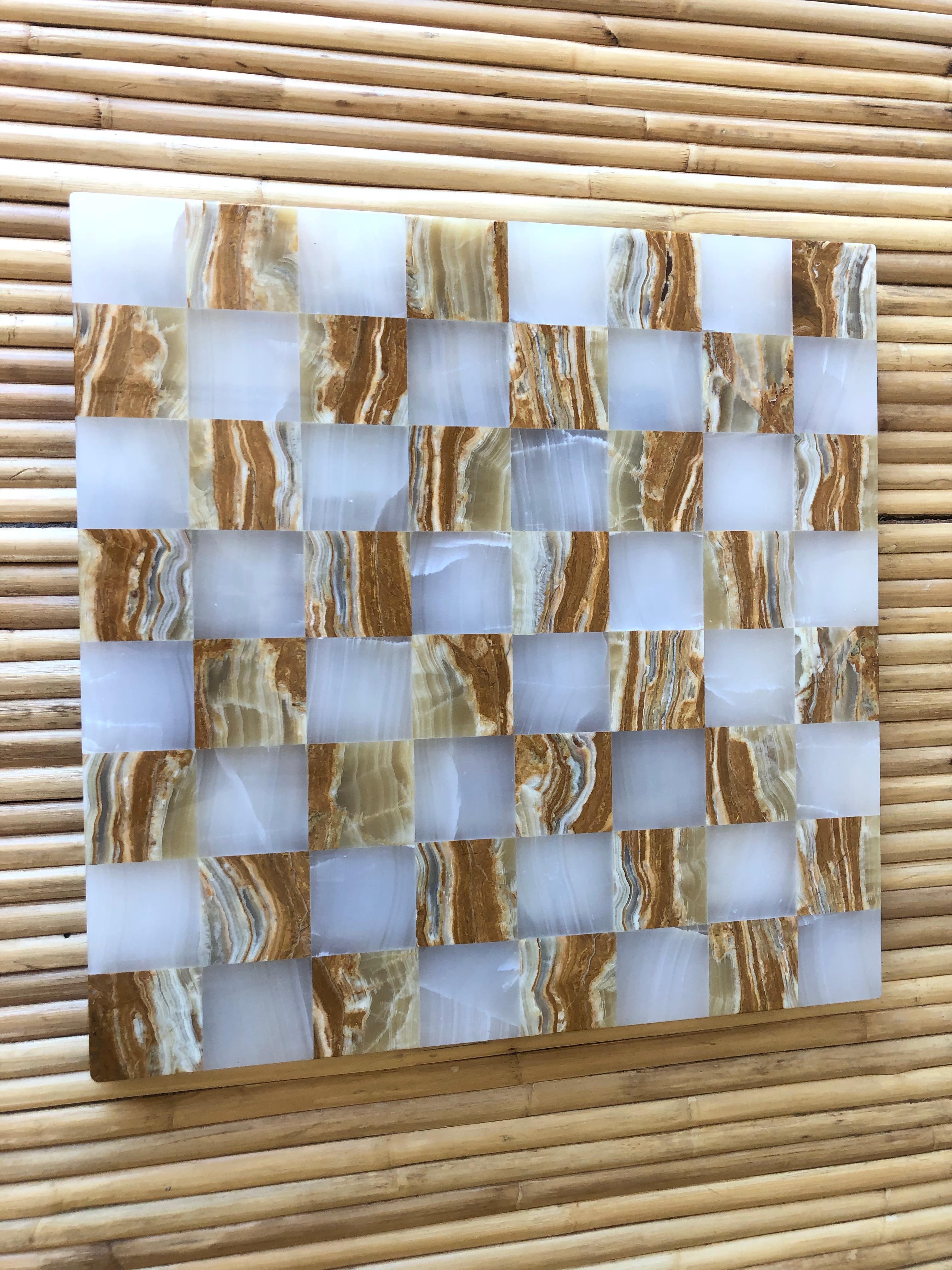 Midcentury Onyx Chess Set 7