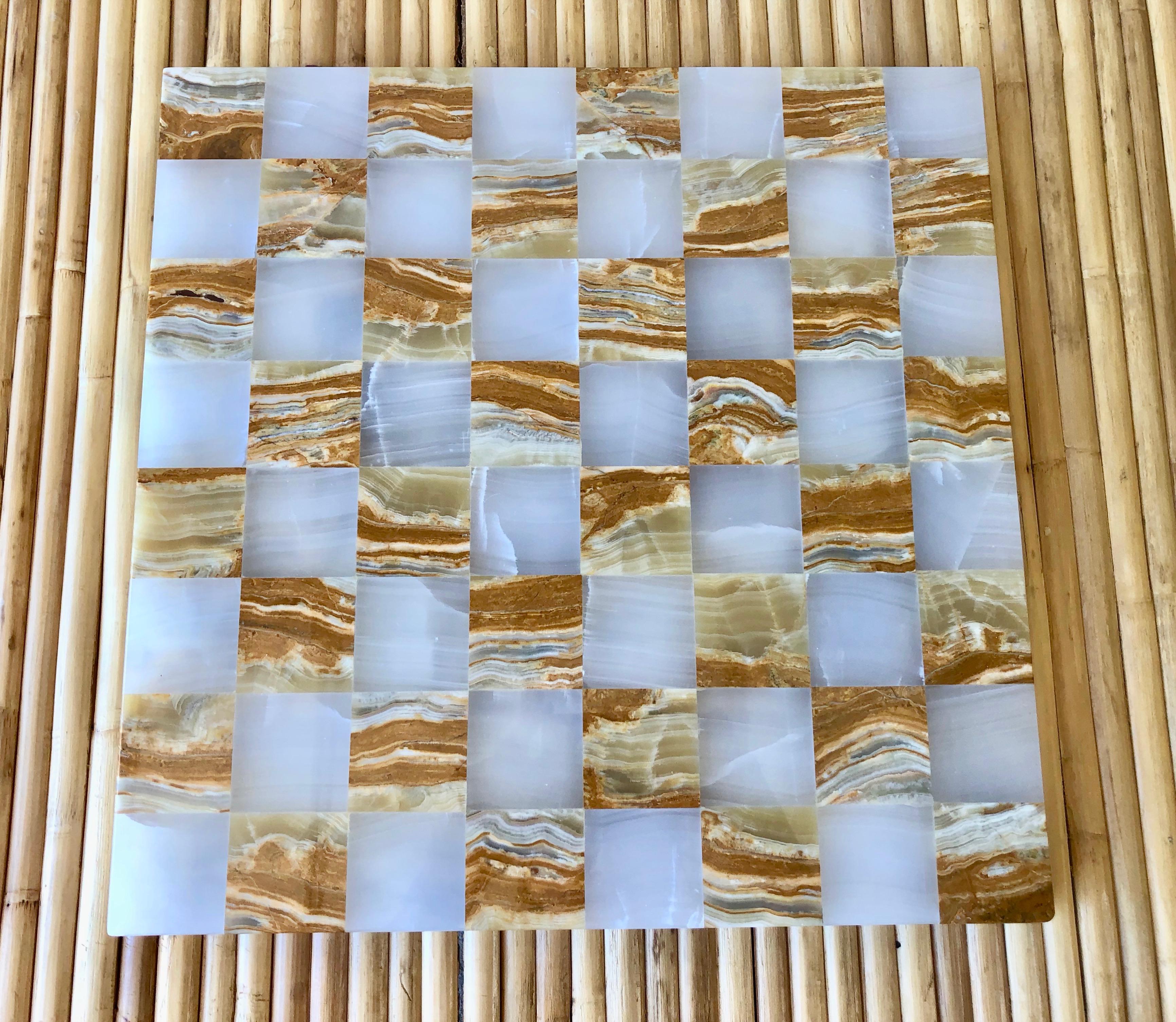 Midcentury Onyx Chess Set 8