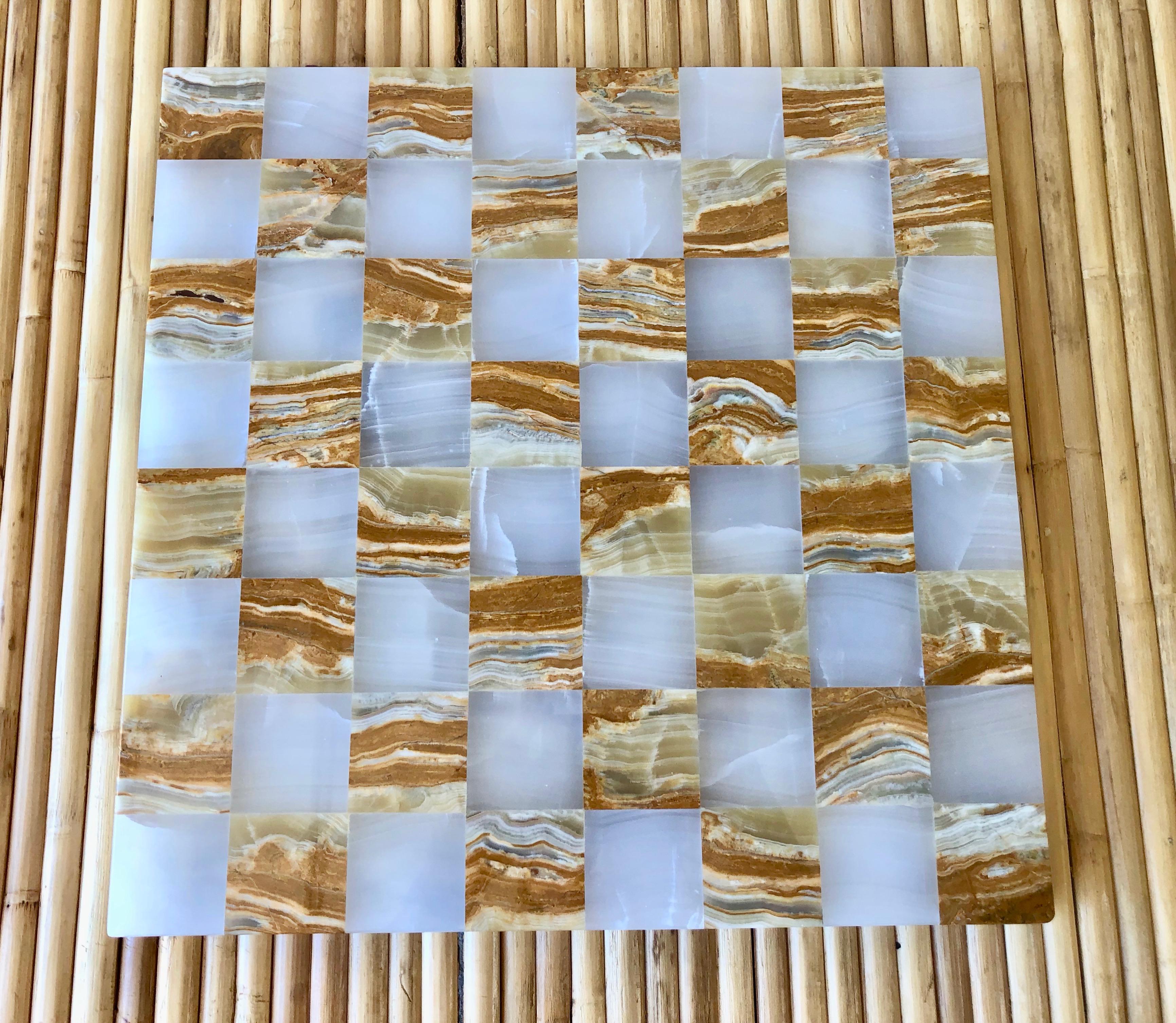 Midcentury Onyx Chess Set 9