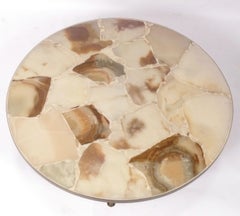 Mid Century Onyx Coffee Table attributed to Arturo Pani