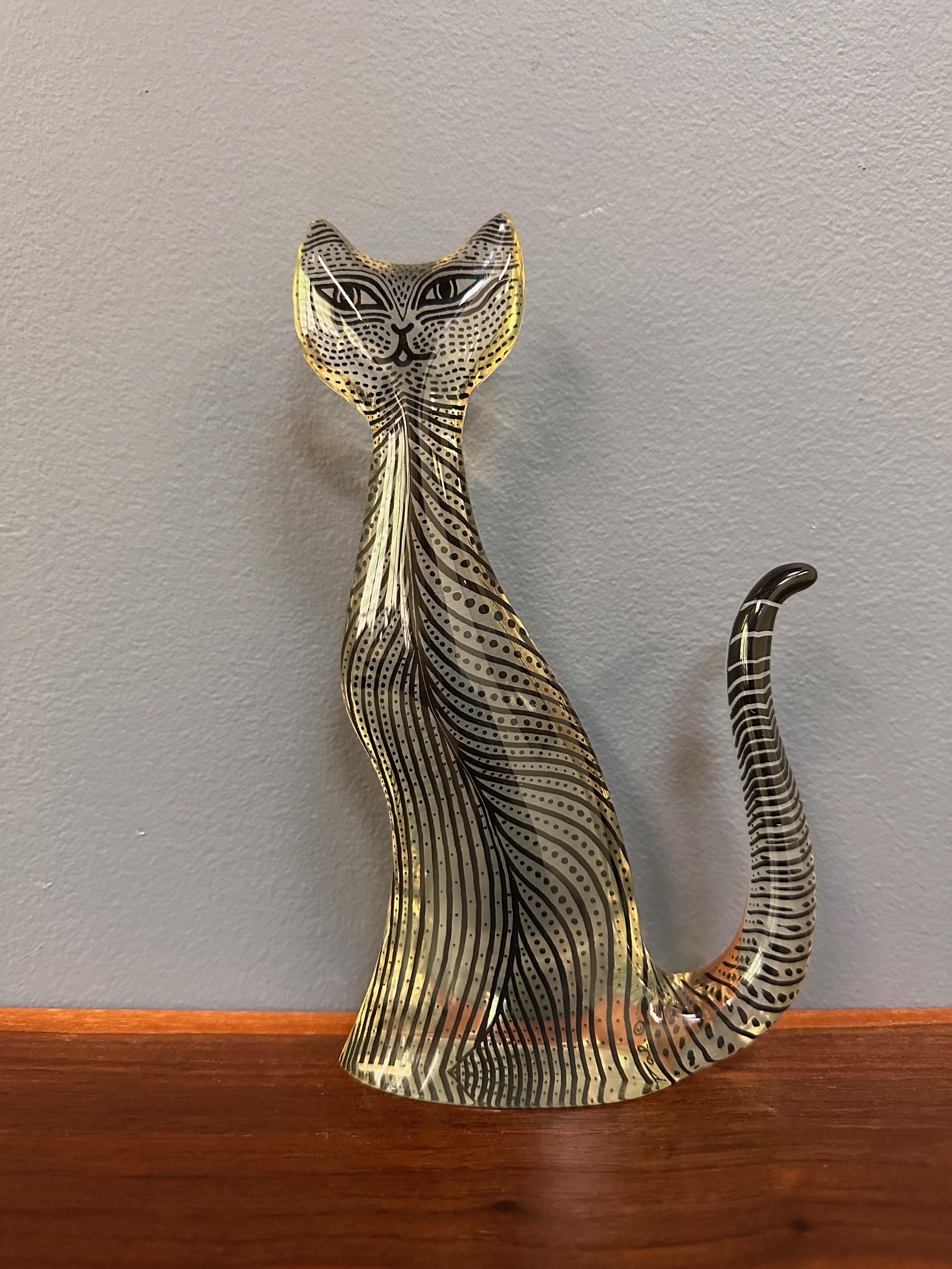 abraham palatnik lucite cat