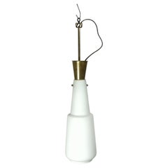 Mid-century opal glass chandelier, 1960s