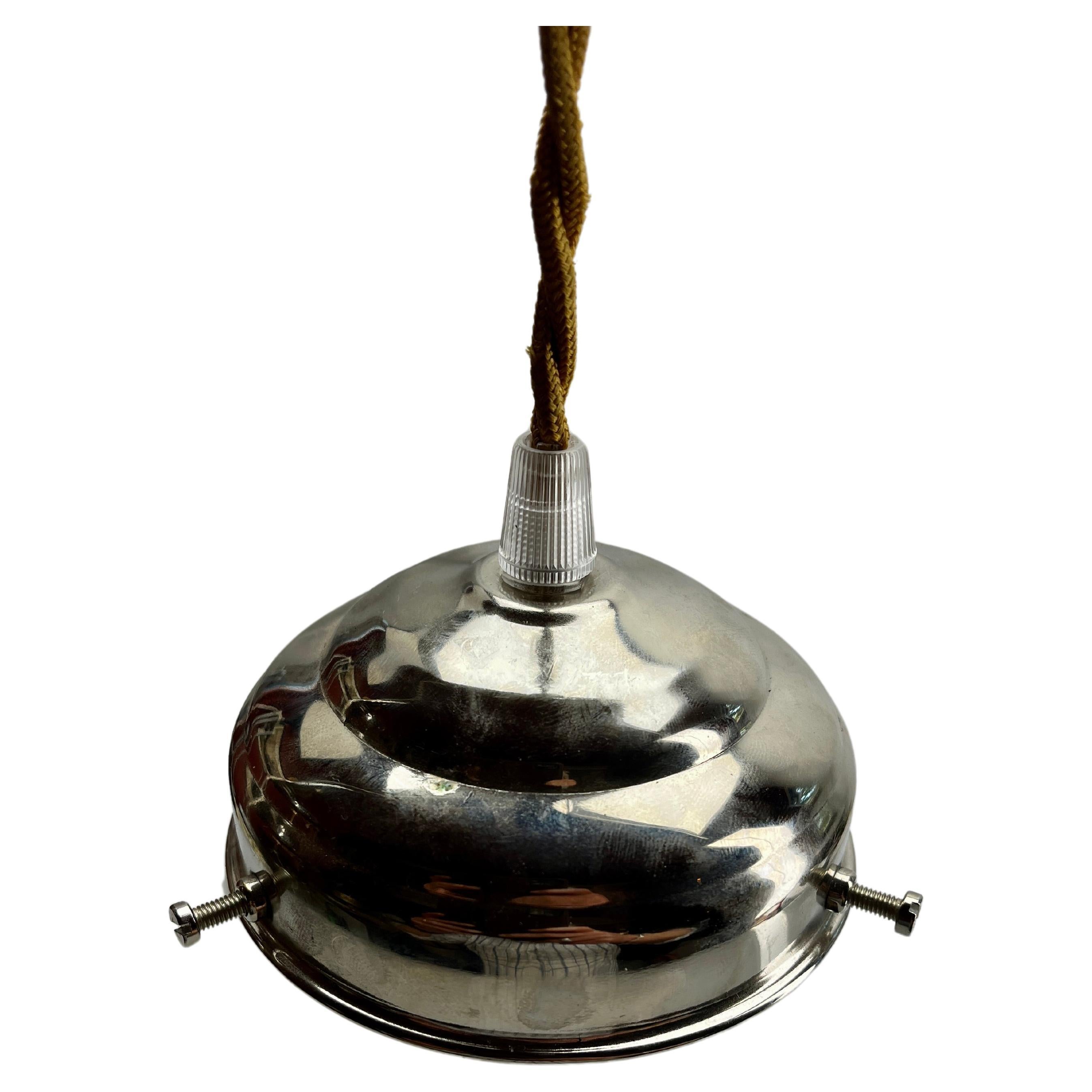 Mid-Century-Deckenleuchte aus Opal, Scailmont-Glasschirm aus Belgien, 1950er Jahre im Angebot 1