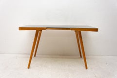 Midcentury Opaxite Glass Coffee Table, 1960s, Czechoslovakia