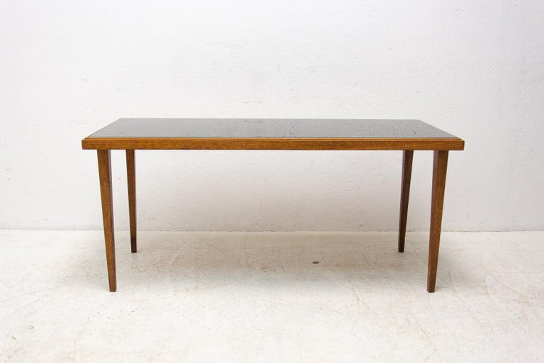  Mid century opaxite glass coffee table, 1960´s, Czechoslovakia In Good Condition For Sale In Prague 8, CZ