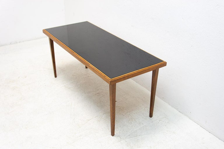  Mid century opaxite glass coffee table, 1960´s, Czechoslovakia For Sale 2