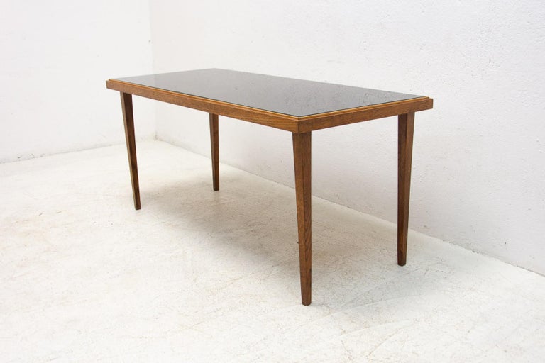  Mid century opaxite glass coffee table, 1960´s, Czechoslovakia For Sale 3