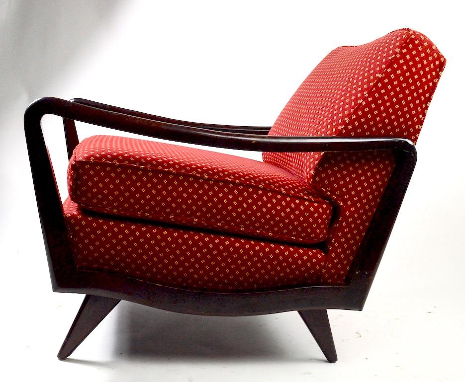 Mid-Century Modern Mid Century Open Arm Lounge Chair