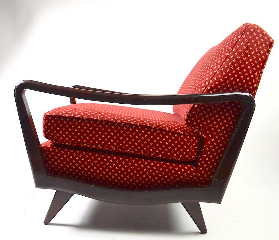 Mid Century Open Arm Lounge Chair 2