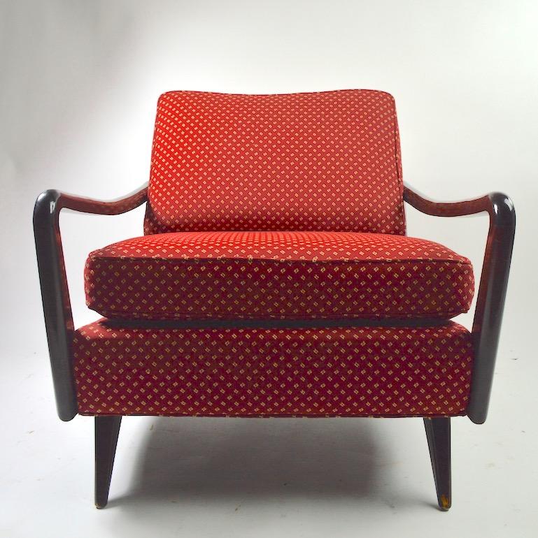 Mid Century Open Arm Lounge Chair 3